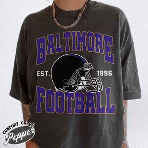 Baltimore Football Classic Design Comfort Colors T-Shirt 159